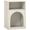 Chevet Kervane design troglodyte niches élégant rangement chambre crème