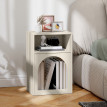 Chevet Kervane design troglodyte niches élégant rangement chambre crème