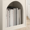 Chevet Kervane design troglodyte niches élégant rangement chambre crème