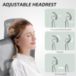 Fauteuil de bureau ergonomique Lurevia confort optimal soutien lombaire appui-tête ajustable maille respirante gris