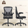 Fauteuil de bureau ergonomique Teylan confort optimal posture parfaite noir