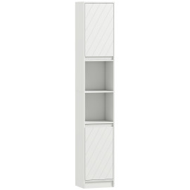 Colonne salle de bain Evora rangement élégant moderne blanc optimise espace niches étagères