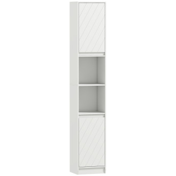 Colonne salle de bain Evora rangement élégant moderne blanc optimise espace niches étagères