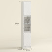Colonne salle de bain Evora rangement élégant moderne blanc optimise espace niches étagères