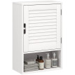 Armoire murale Zenvia rangement salle de bain étagères ajustables blanc élégant