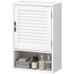 Armoire murale Zenvia rangement salle de bain étagères ajustables blanc élégant