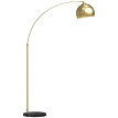 Lampadaire Synelia design élégant marbre noir métal doré éclairage salon chambre pièce maîtresse