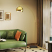 Lampadaire Synelia design élégant marbre noir métal doré éclairage salon chambre pièce maîtresse