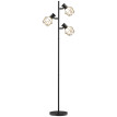Lampadaire Velion design industriel moderne noir 3 spots orientables métal salon chambre éclairage LED