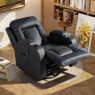 Fauteuil Massant Datara Confort Chaleur Vibrations Noir Relaxation Maison Bureau