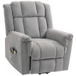 Fauteuil Relax Nexial Massant Chauffant Électrique Releveur Confort Chenille Gris Foncé