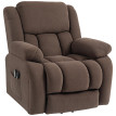 Fauteuil Releveur Massant Chauffant Lumexis Confort Relaxation Détente Électrique Tissu Velours Chocolat