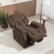 Fauteuil Releveur Massant Chauffant Lumexis Confort Relaxation Détente Électrique Tissu Velours Chocolat