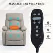 Fauteuil Releveur Électrique Varion Confort Massant Chauffant Inclinable Gris Clair