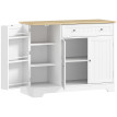 Buffet Orlisse moderne effet bois clair gris rangement spacieux design élégant cuisine salon