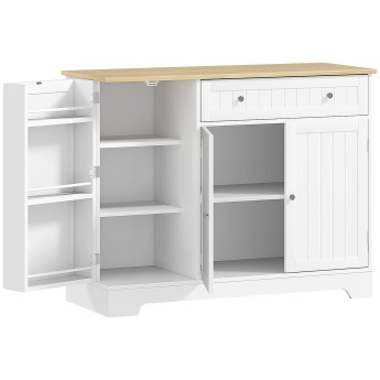 Buffet Orlisse moderne effet bois clair gris rangement spacieux design élégant cuisine salon