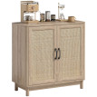Buffet Valmere cannage rotin naturel chêne clair élégant bohème rangement salon salle à manger