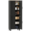 Buffet Arvionis vaisselier rangement cuisine élégant effet bois clair ou noir optimisez espace