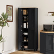 Buffet Arvionis vaisselier rangement cuisine élégant effet bois clair ou noir optimisez espace
