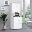 Armoire de cuisine Korvyn rangement élégant moderne chêne clair noir design pratique