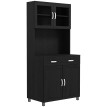 Armoire de cuisine design Nexyra noir moderne rangement optimisé élégance contemporaine
