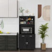 Armoire de cuisine design Nexyra noir moderne rangement optimisé élégance contemporaine