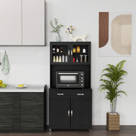Armoire de cuisine design Nexyra noir moderne rangement optimisé élégance contemporaine