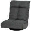 Fauteuil Zanobia Pivotant 360° Réglable Confort Lin Gris Déco Salon Détente