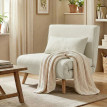 Fauteuil Ternaval Convertible Scandinave Bois Tissu Gris Lit Appoint Inclinable