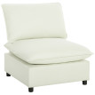 Fauteuil Kerwyn Modulable Confortable Tissu Respirant Crème 74 cm