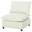 Fauteuil Kerwyn Modulable Confortable Tissu Respirant Crème 74 cm