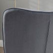 Fauteuil Kaltenbach Design Oreilles Repose-Pieds Élégant Gris Doré Confort Luxe