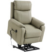 Fauteuil Vivien releveur électrique inclinable double moteur confort kaki clair