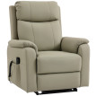 Fauteuil Vivien releveur électrique inclinable double moteur confort kaki clair