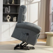 Fauteuil Inmaculada releveur électrique massage chauffant gris respirant