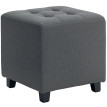 Pouf Foulques ottoman design pratique gris repose-pieds salon rangement confortable