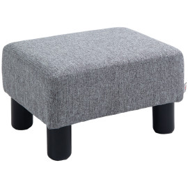 Repose-Pied Gertrude Design Contemporain Polyvalent Gris Clair Chiné 150 kg