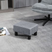 Repose-Pied Gertrude Design Contemporain Polyvalent Gris Clair Chiné 150 kg
