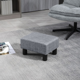 Repose-Pied Gertrude Design Contemporain Polyvalent Gris Clair Chiné 150 kg
