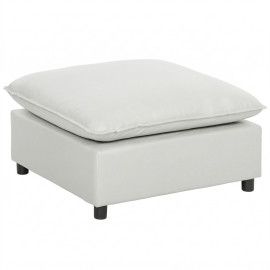 Repose-pieds Yewdale modulable confortable gris clair salon design polyvalent