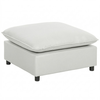 Repose-pieds Yewdale modulable confortable gris clair salon design polyvalent
