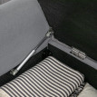 Banquette Rodric Coffre Rangement Velours Gris Design Élégant 126 cm