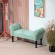 Banc Banquette Mournaval Design Contemporain Accoudoirs Courbés Vert d'Eau Élégante