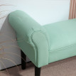 Banc Banquette Mournaval Design Contemporain Accoudoirs Courbés Vert d'Eau Élégante