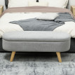 Banquette Dormeval Coffre Rangement Design Scandinave Velours Gris 110 cm