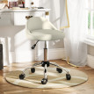 Tabouret Briallen professionnel réglable pivotant 360° blanc salons coiffure beauté