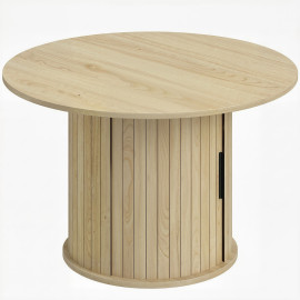 Table basse Mathilde design bois naturel rangement coulissant élégant salon