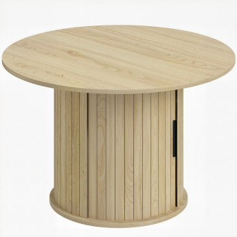 Table basse Mathilde design bois naturel rangement coulissant élégant salon