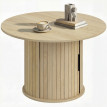 Table basse Mathilde design bois naturel rangement coulissant élégant salon