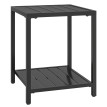 Table Farnwick Extérieur Résistante Design Noir 2 Niveaux Acier